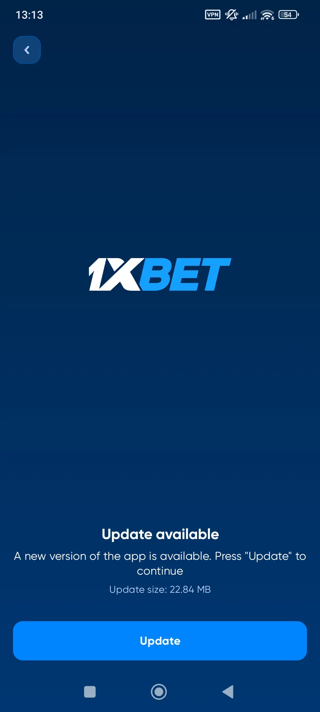1xBet Update